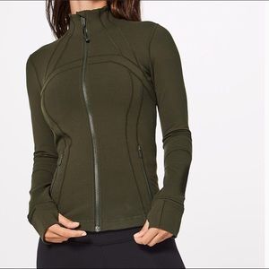 Lululemon define olive green jacket